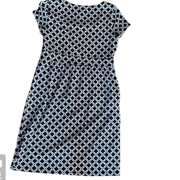 Charter Club Pullover Dress Navy and White Sz Medium - Picture 2 of 4